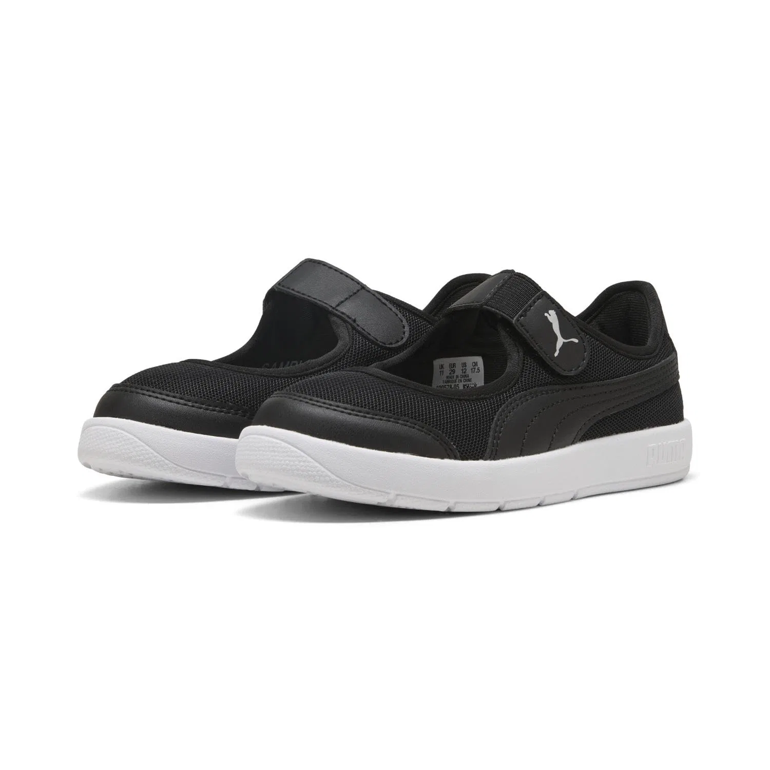 Детские кроссовки для мальчиков Puma Courtflex V3 Lina V PS Puma Black Puma Black