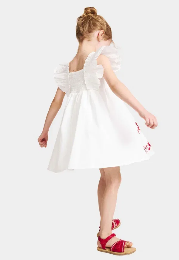 Платье хлопковое Day dress Marks & Spencer, Ecru Mix, экрю — фото 2