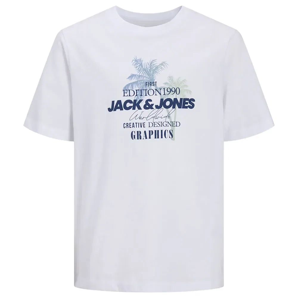 Футболка с градиентным принтом Jack & Jones, белый — фото 3