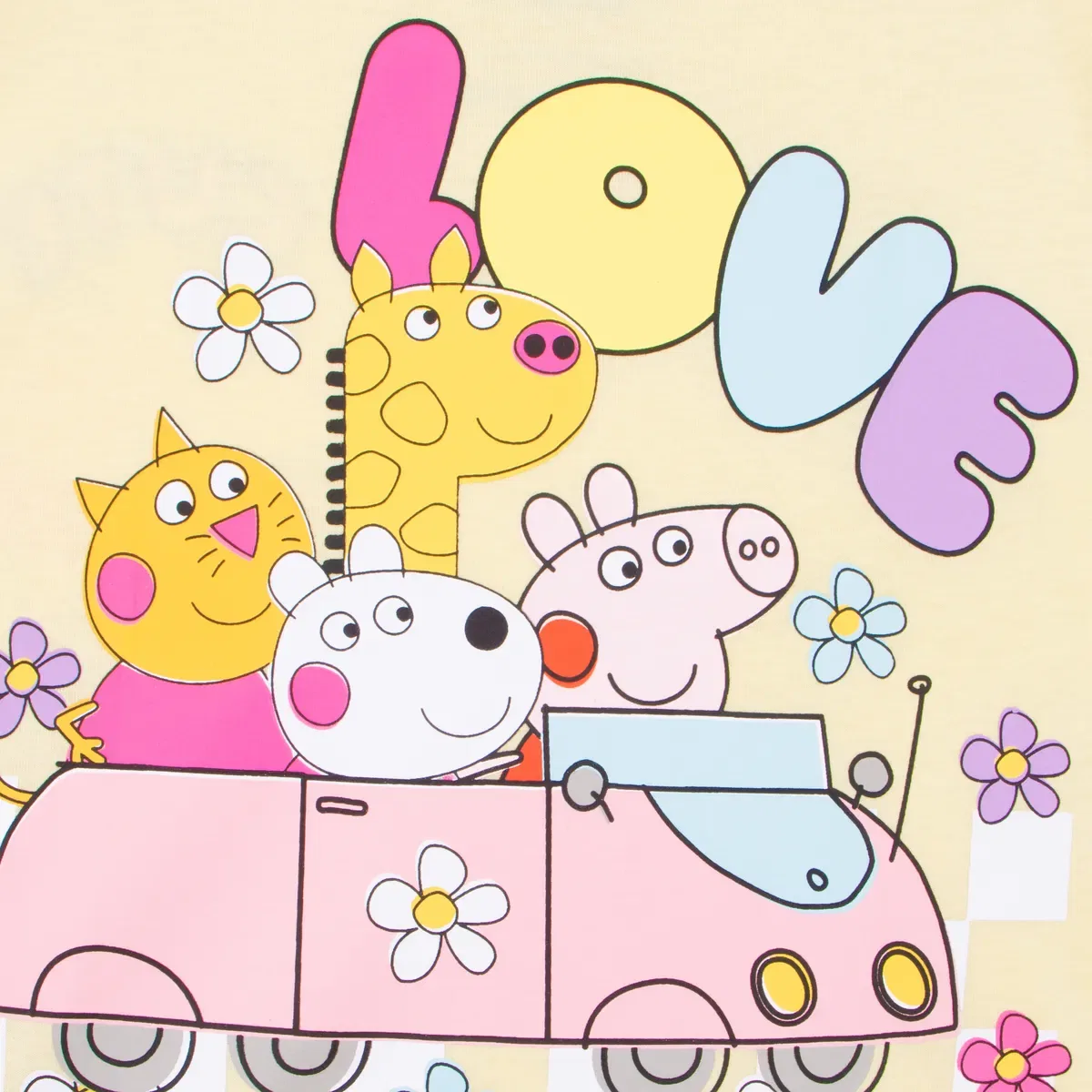 Детская футболка с принтом Peppa & Suzie Peppa Pig, Yellow — фото 4