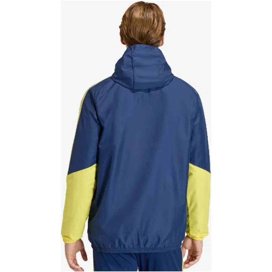 Ветровка спортивная с капюшоном Tiro 26 Competition All Weather Jacket adidas, Темно-синий — фото 4