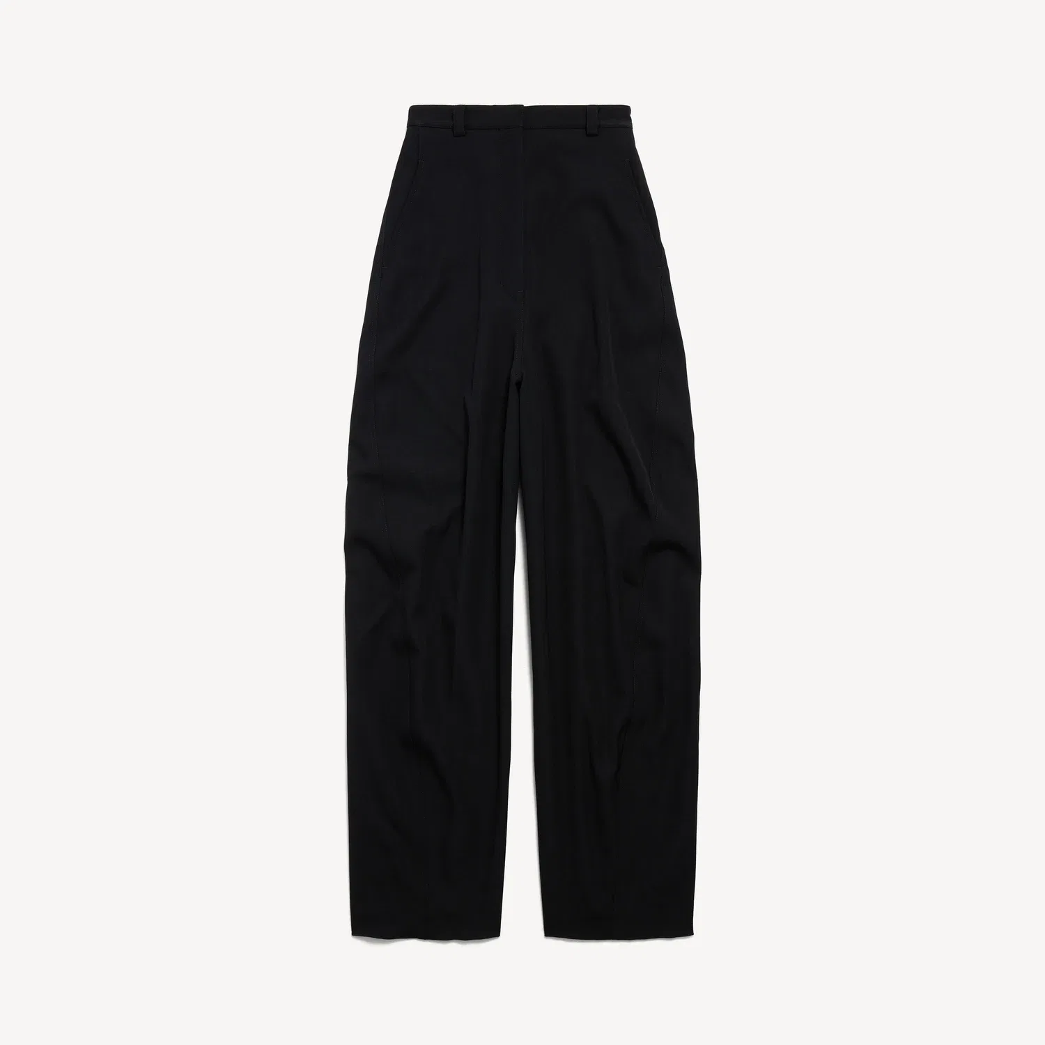 Женские брюки с высокой талией Barrel Balenciaga, черный