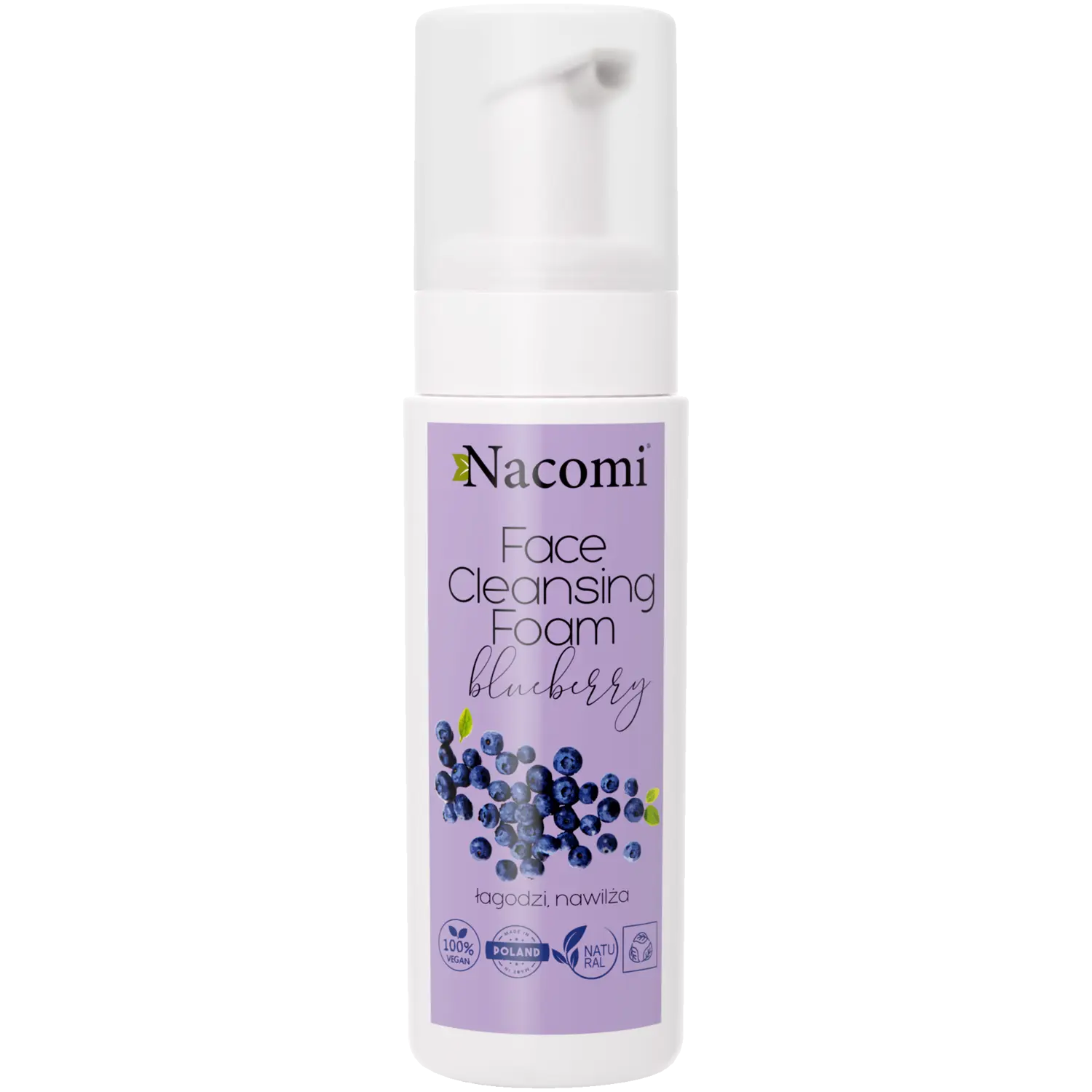 

Nacomi Blueberry очищающая пенка для лица с черникой, 150 мл