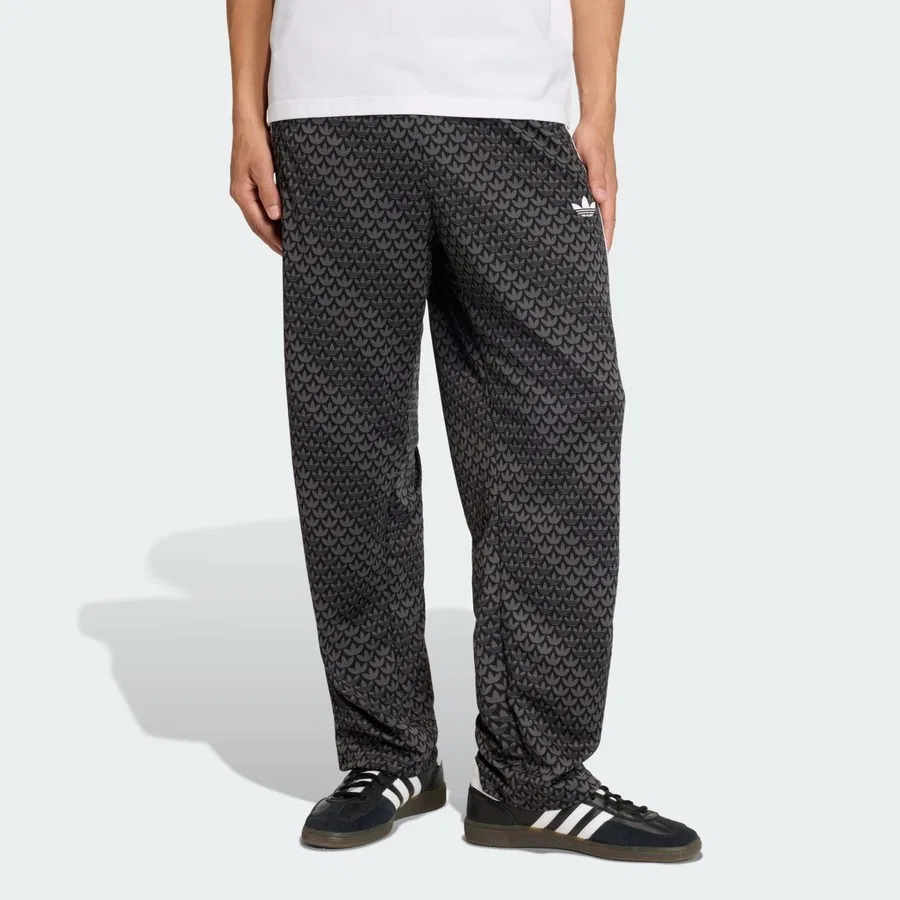 Спортивные брюки с принтом Firebird Loose Monogram adidas, Зеленый