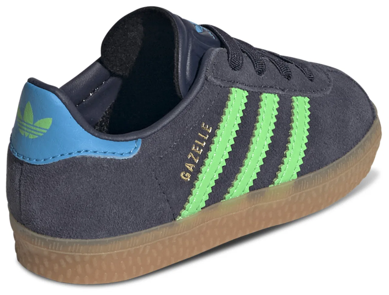 Кроссовки для мальчиков Gazelle Adidas, цвет Screaming Green/Shadow Navy/Lucid Aquamarine — фото 3