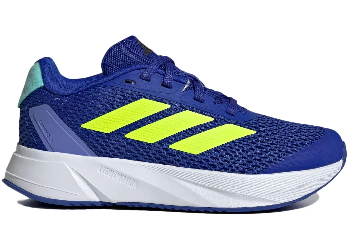 Детские кроссовки для бега с амортизацией Adidas Duramo SL, Lucid Blue/Lucid Lemon/Flash Aqua