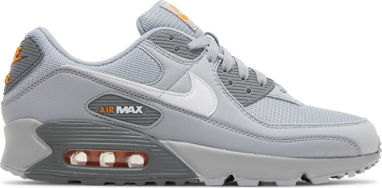 

Кроссовки Nike Air Max 90 'Wolf Grey Kumquat', серый