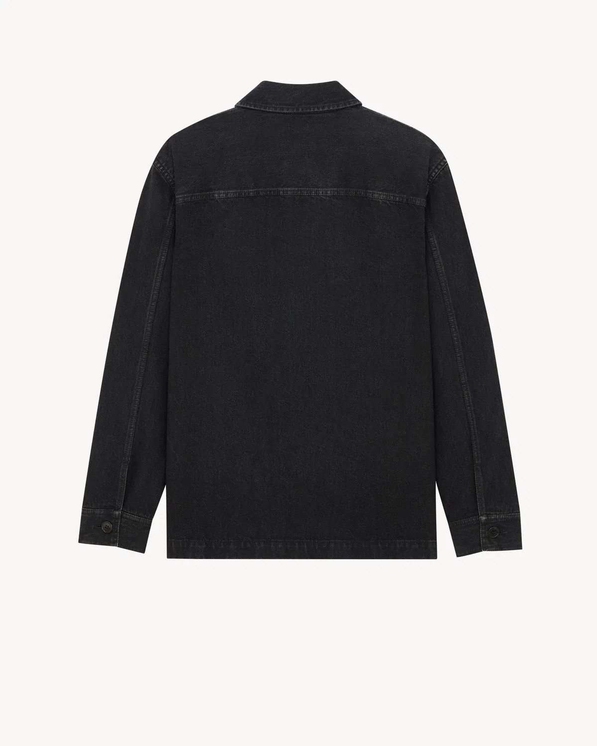 SAINT LAURENT Накидка CASSANDRE из хлопкового льняного габардина — фото 2