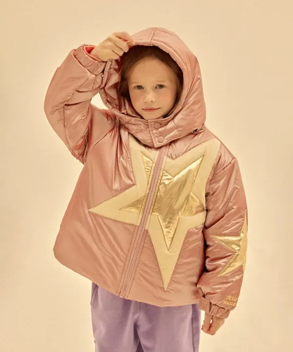 Пуховик детский Shining Big Star, JELLYMALLOW, розовый