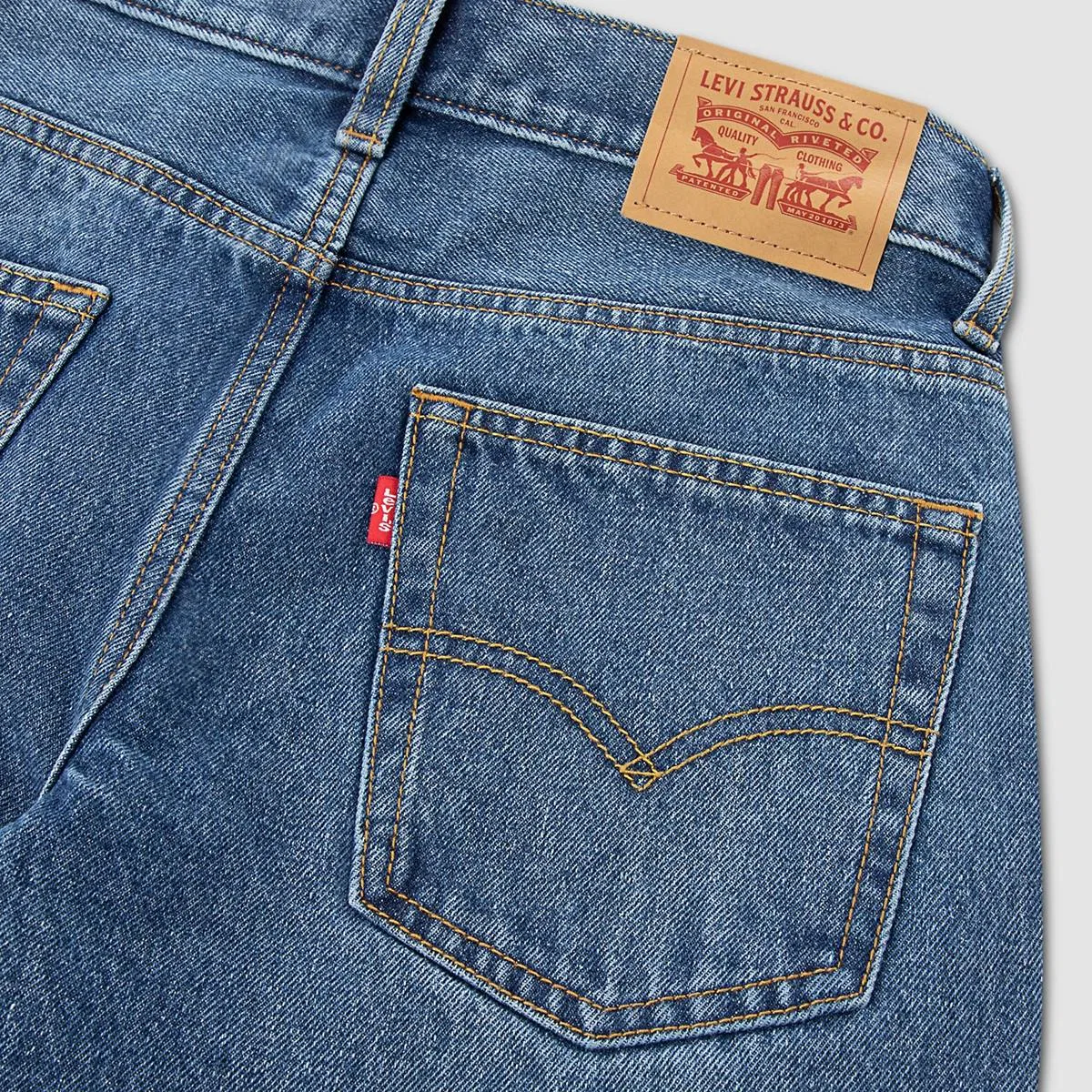 свободные прямые джинсы 565, большие размеры для мальчиков 8-20 Levi's, Bristol - Medium Wash — фото 4