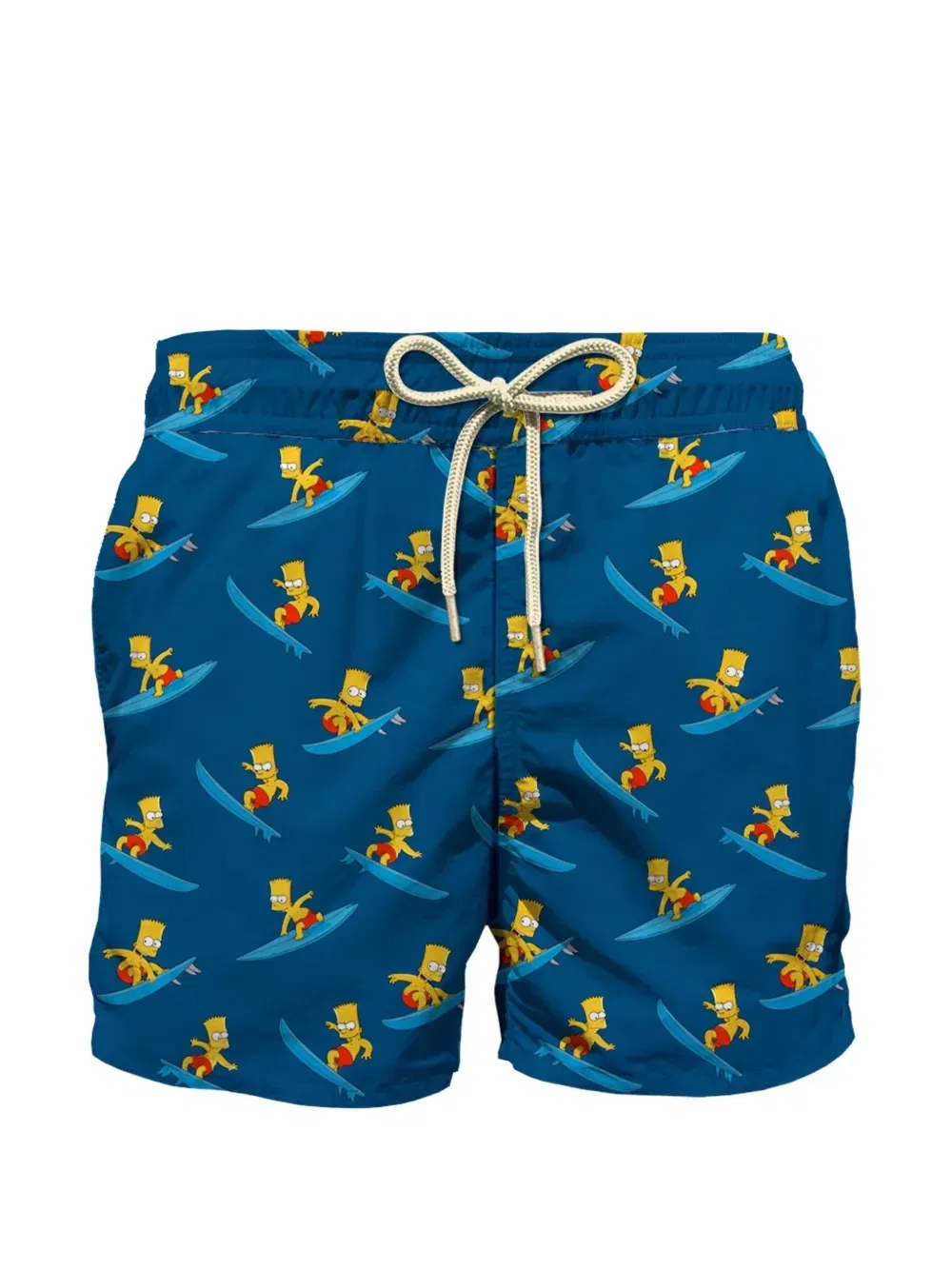 Пляжные шорты с принтом Bart Surfer Mc2 Saint Barth Kids, синий
