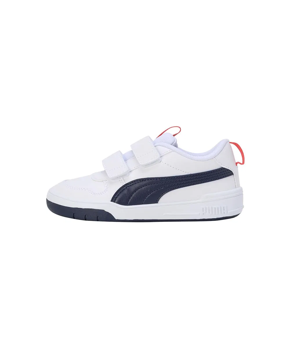 Детские кроссовки для девочек с синтетическим верхом Multiflex Sl V Ps PUMA PUMA White Peacoat PUMA Red — фото 2