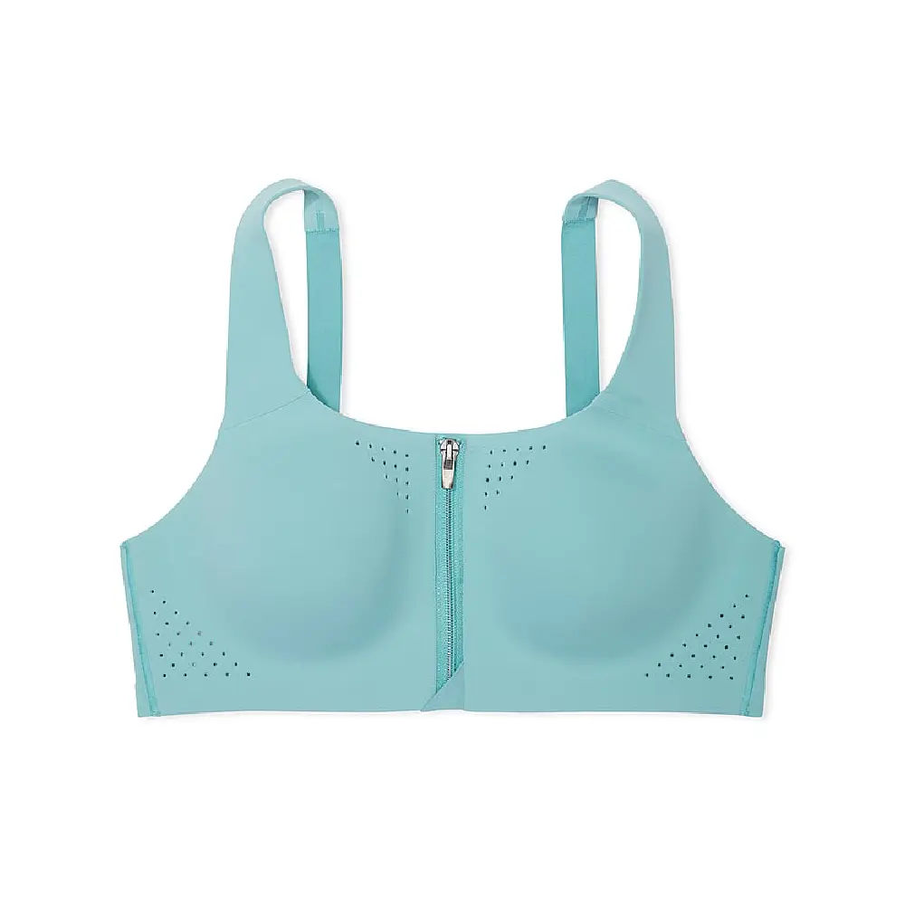 

Топ спортивный Victoria's Secret Featherweight Max Front-Close Sports, голубой