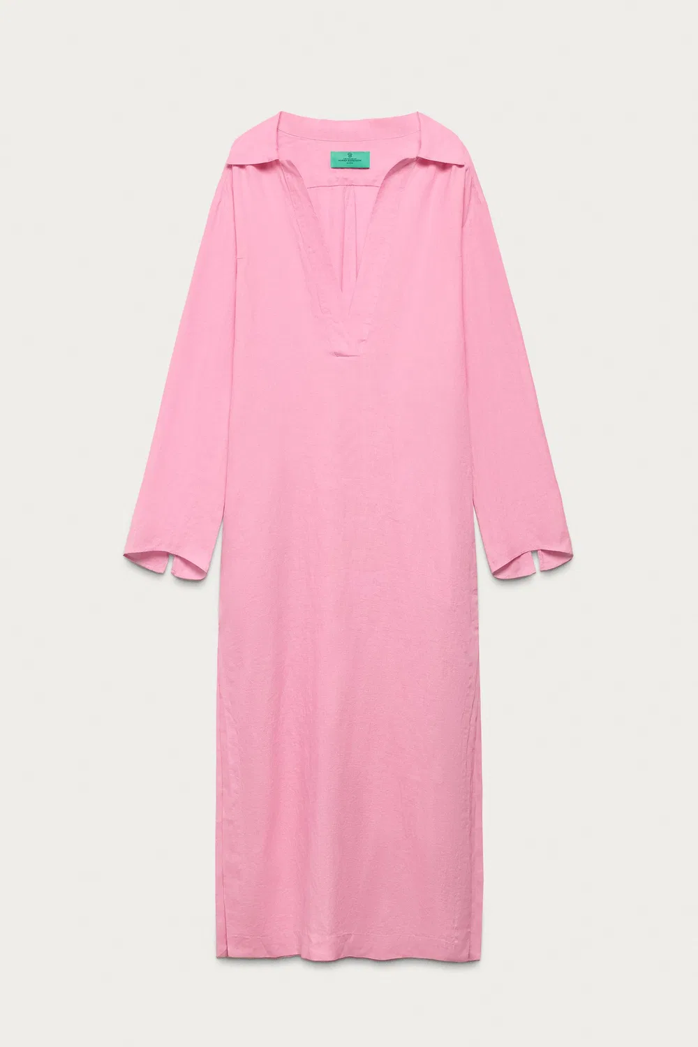 Платье-туника из 100% льна, Marisa Berenson X Zara, Pink
