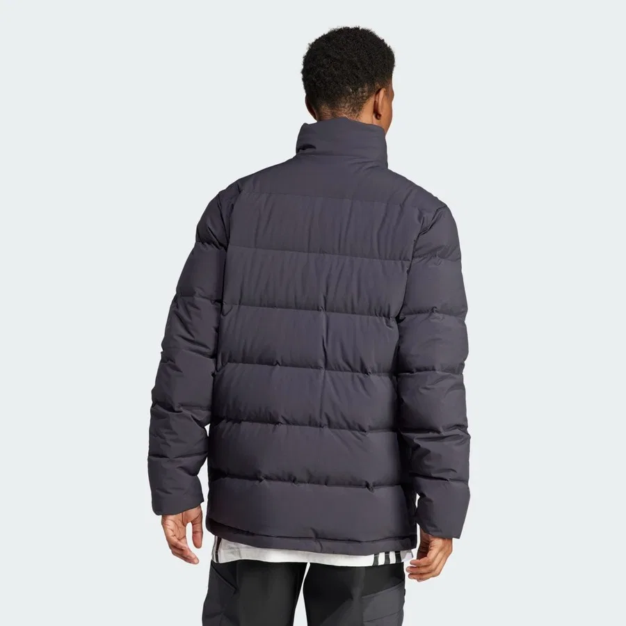 Куртка утепленная с длинным рукавом Sportswear Helionic Mid-Length Down Jacket adidas, Черный — фото 3