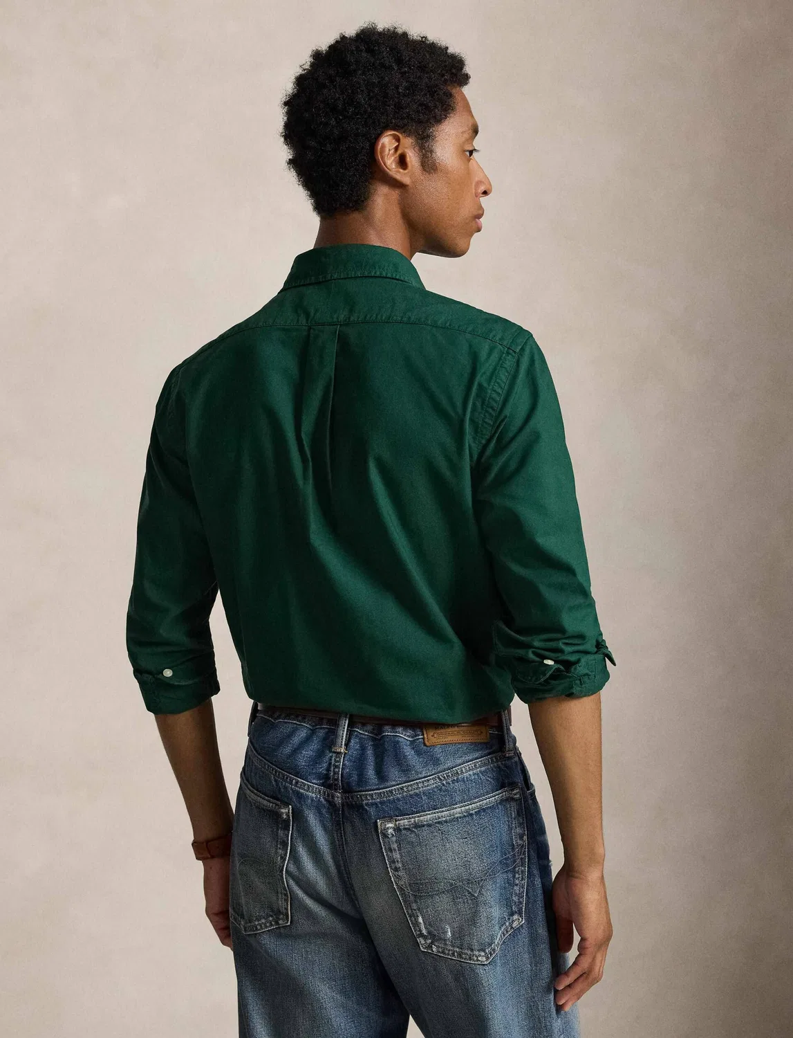 Рубашка с длинным рукавом Polo Ralph Lauren, Verde Bottiglia — фото 3