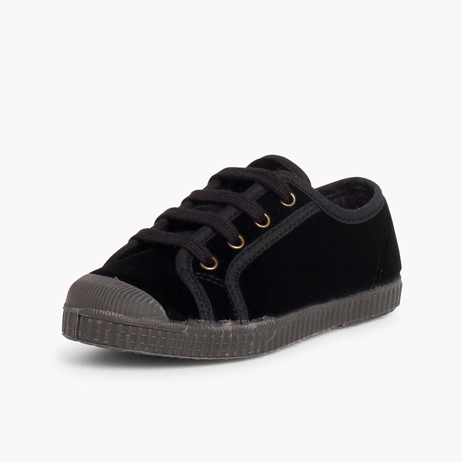 Детские кеды из велюра Pisamonas, Black — фото 2