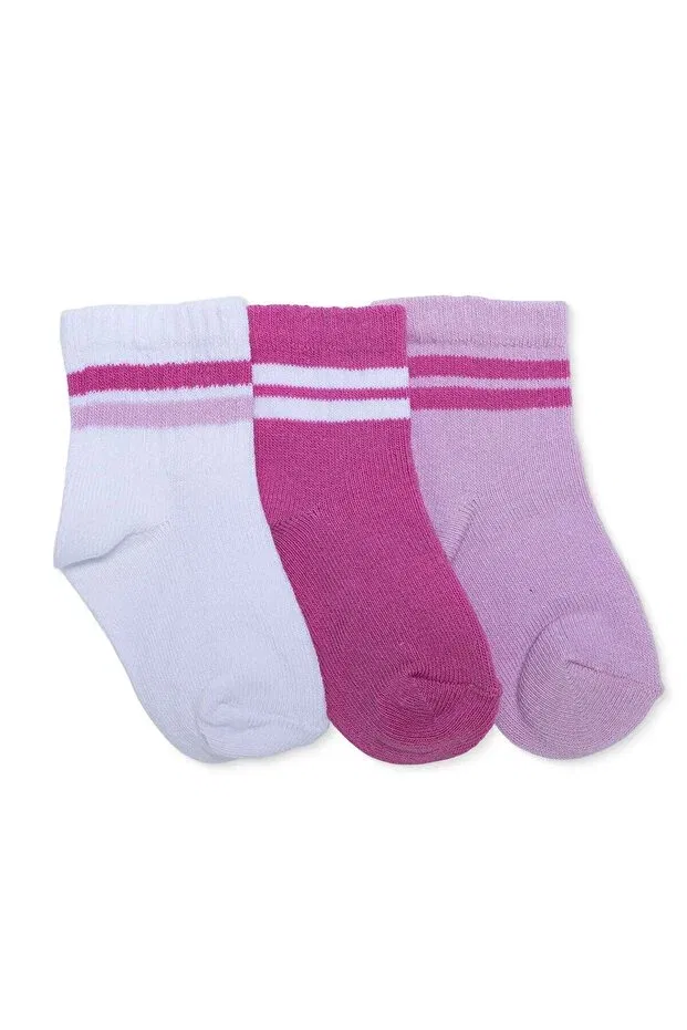 Детские носки для мальчиков полосатые комплект 3 пар Hellobaby Ebebek Hello Baby, Gray Melange