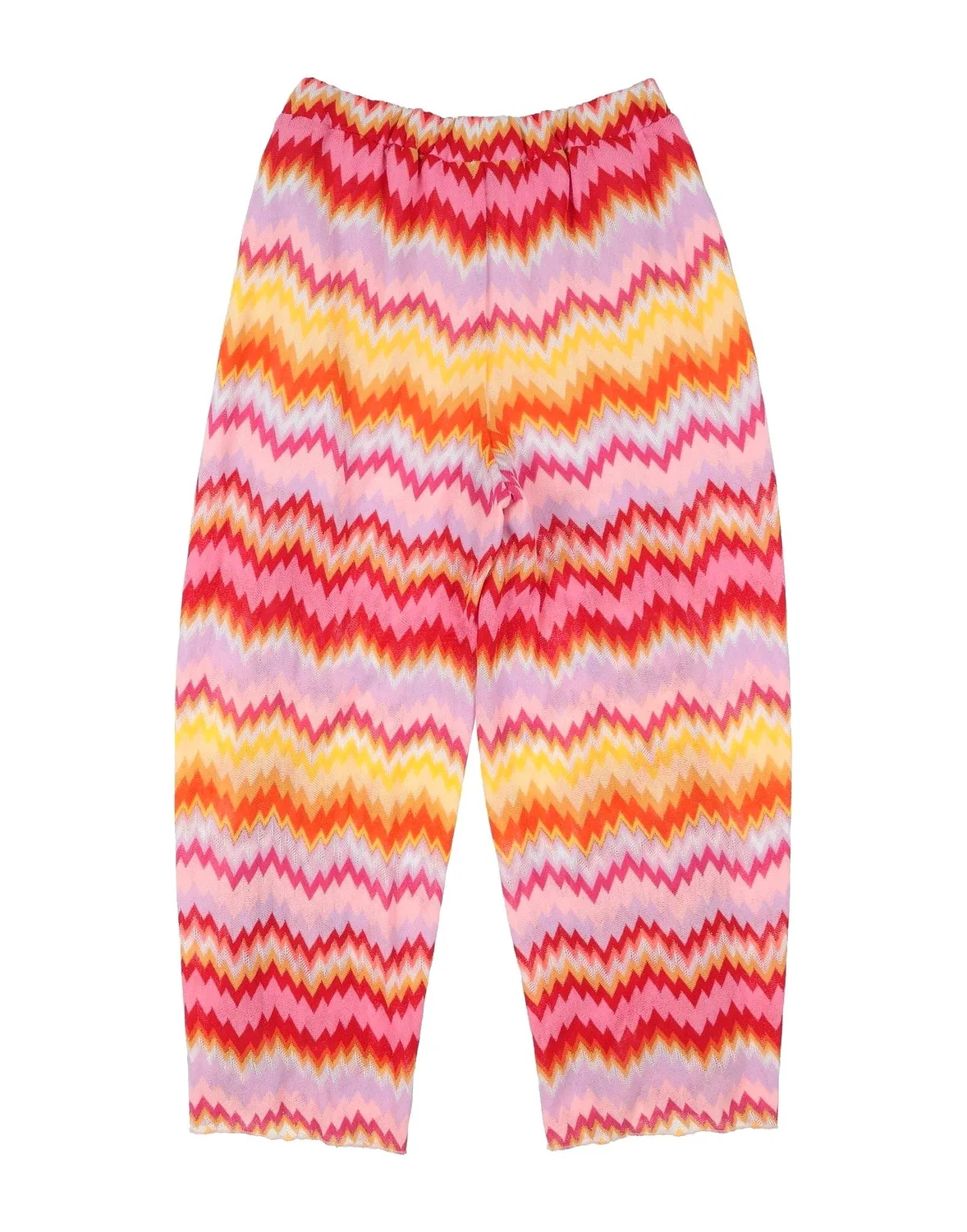 Детские брюки для девочек с принтом Missoni, оранжевый — фото 2