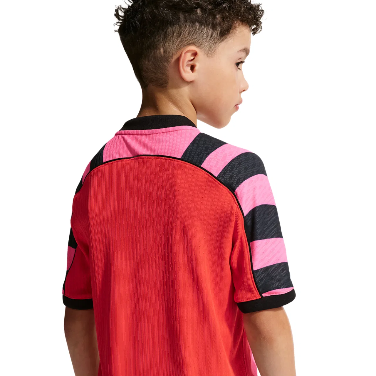 Детская футболка для мальчиков с принтом LEGO Nike x Lego Collection Aerofit Jersey, Pink/Black — фото 2