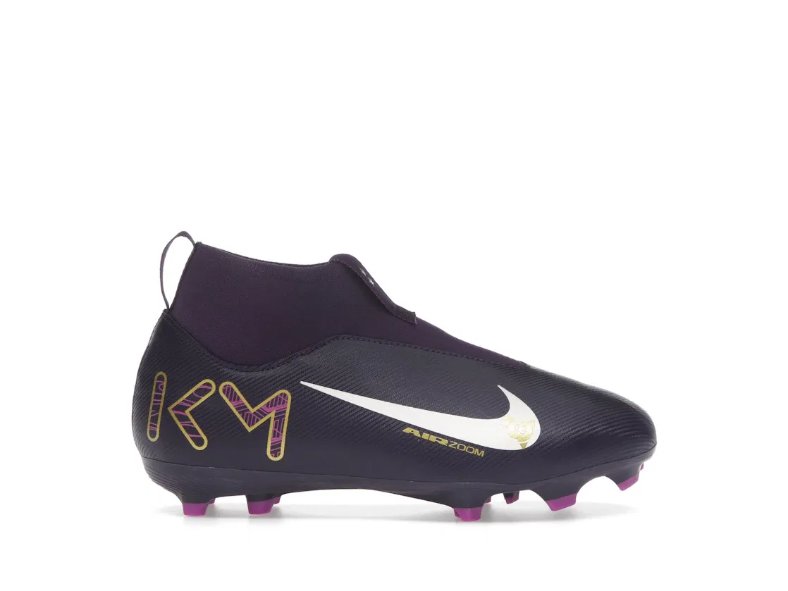 Детские бутсы Kylian Mbappé Nike, Grand Purple/Pale Ivory