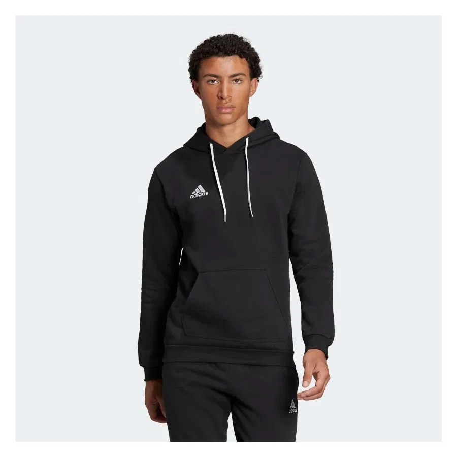 Мужской худи с капюшоном, хлопковый, H57512 ENT22, adidas, Черный