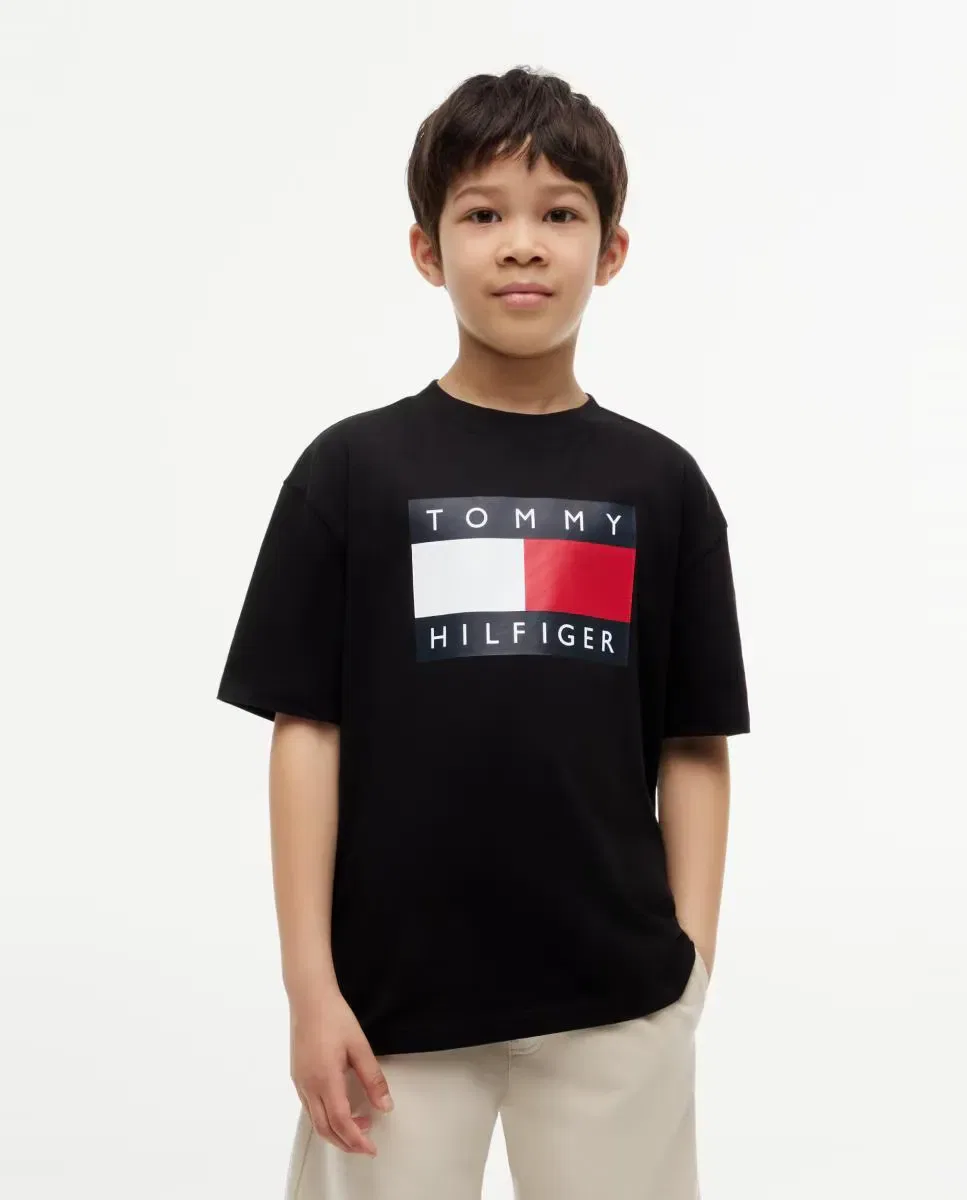 Детская футболка для мальчиков с логотипом Tommy Hilfiger, Azul