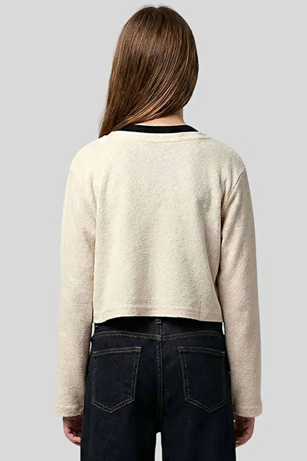 Детский комплект из свитшота и топа для девочек Ww Waka Waka Kids Store, Beige — фото 2