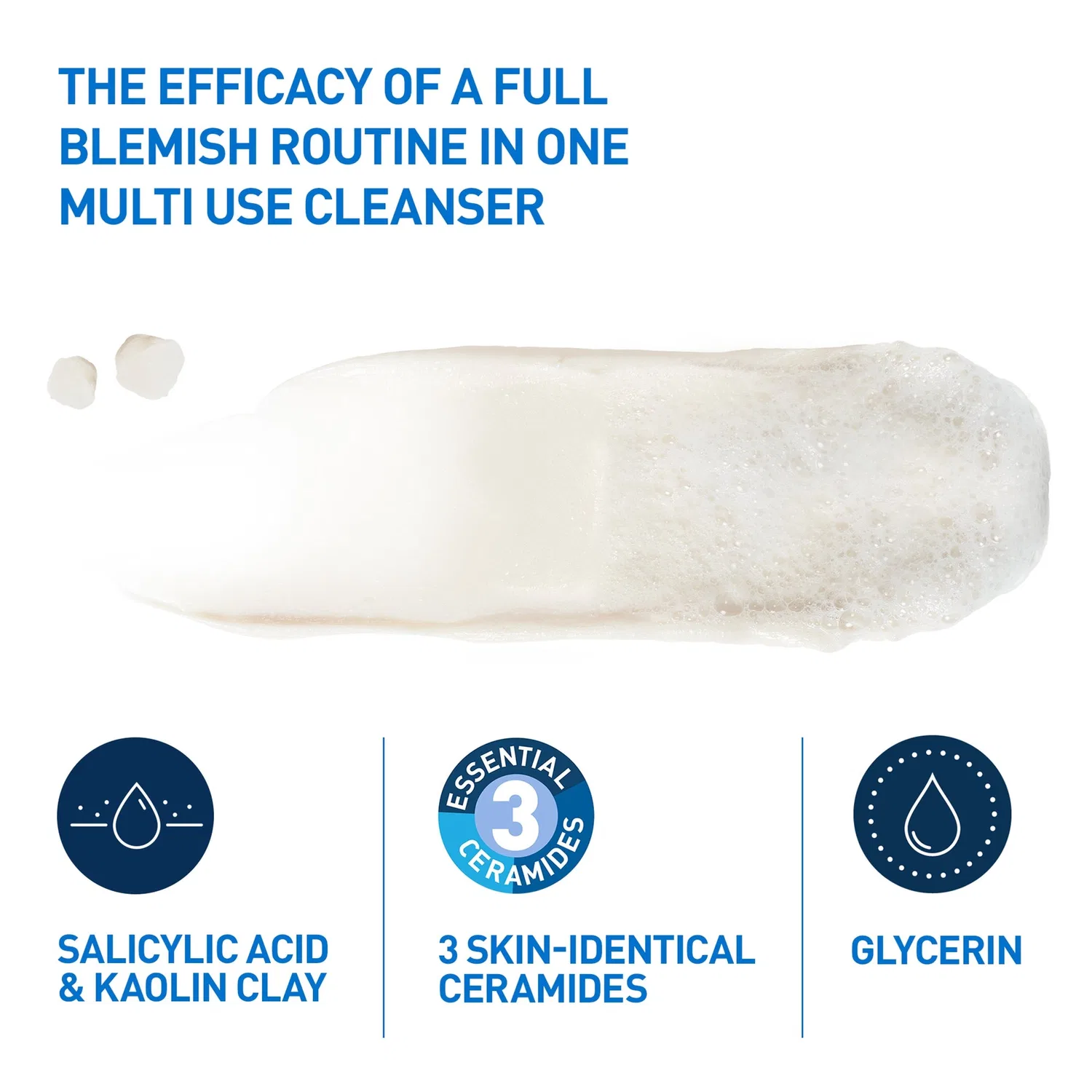 Очищающее средство с глиной и пеной для проблемной кожи 118 мл Blemish Clay To Foam Cleanser CeraVe — фото 4