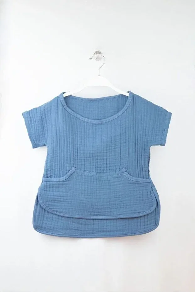 Детская футболка хлопковая с коротким рукавом Bondilolly, Blue