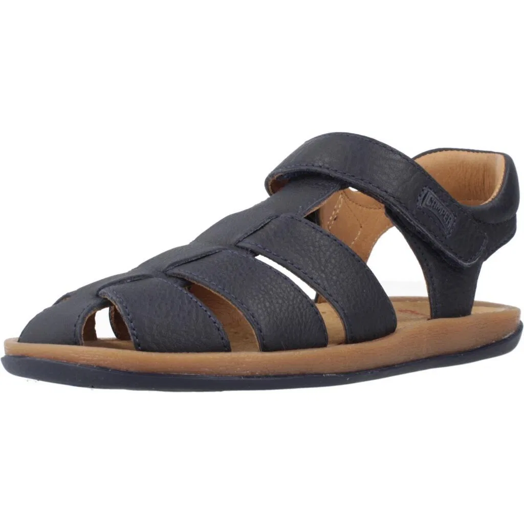 Детские кроссовки с верхом из кожи Bicho Kids Camper, Blau