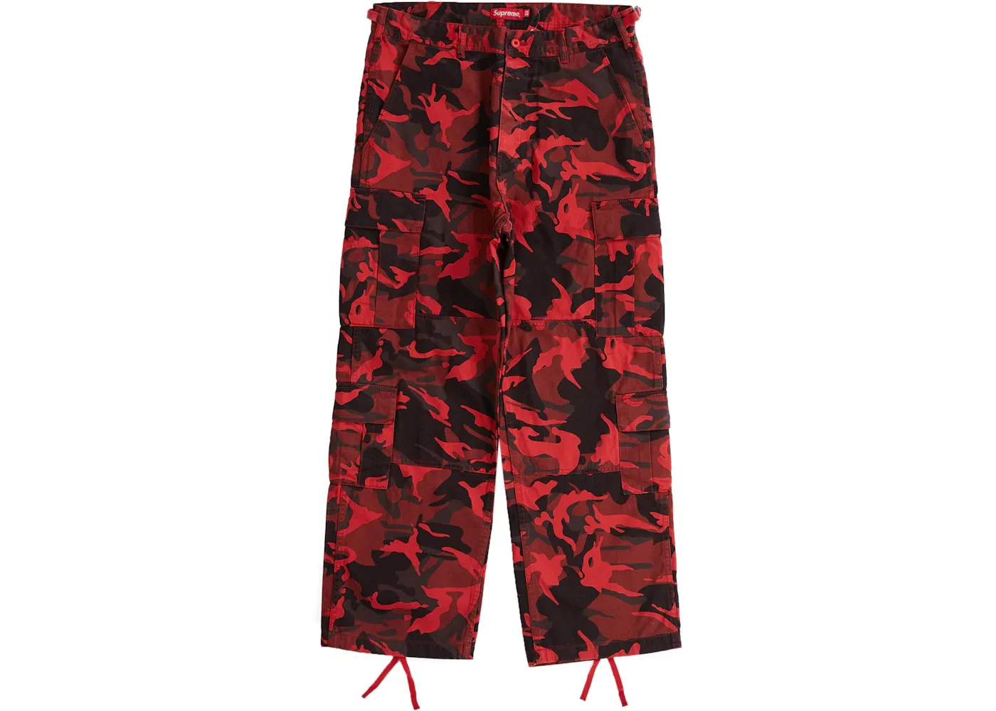 Мужские штаны карго с камуфляжным принтом Supreme Pant (SS23), Red Camo
