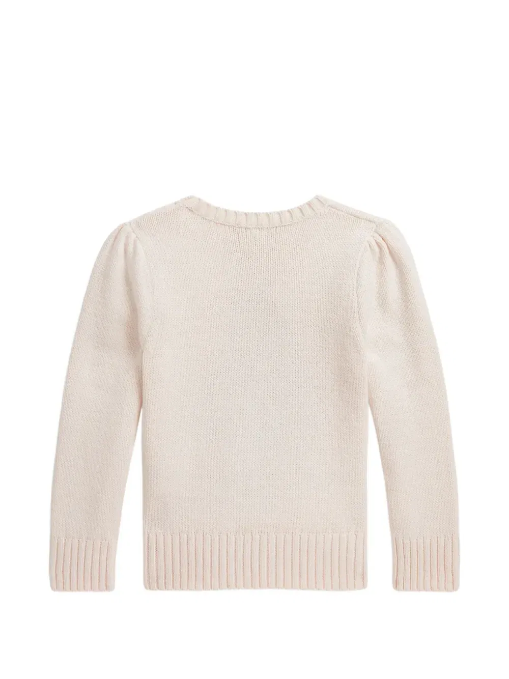 Свитер Polo Bear вязки интарсия Polo Ralph Lauren Kids, бежевый — фото 2