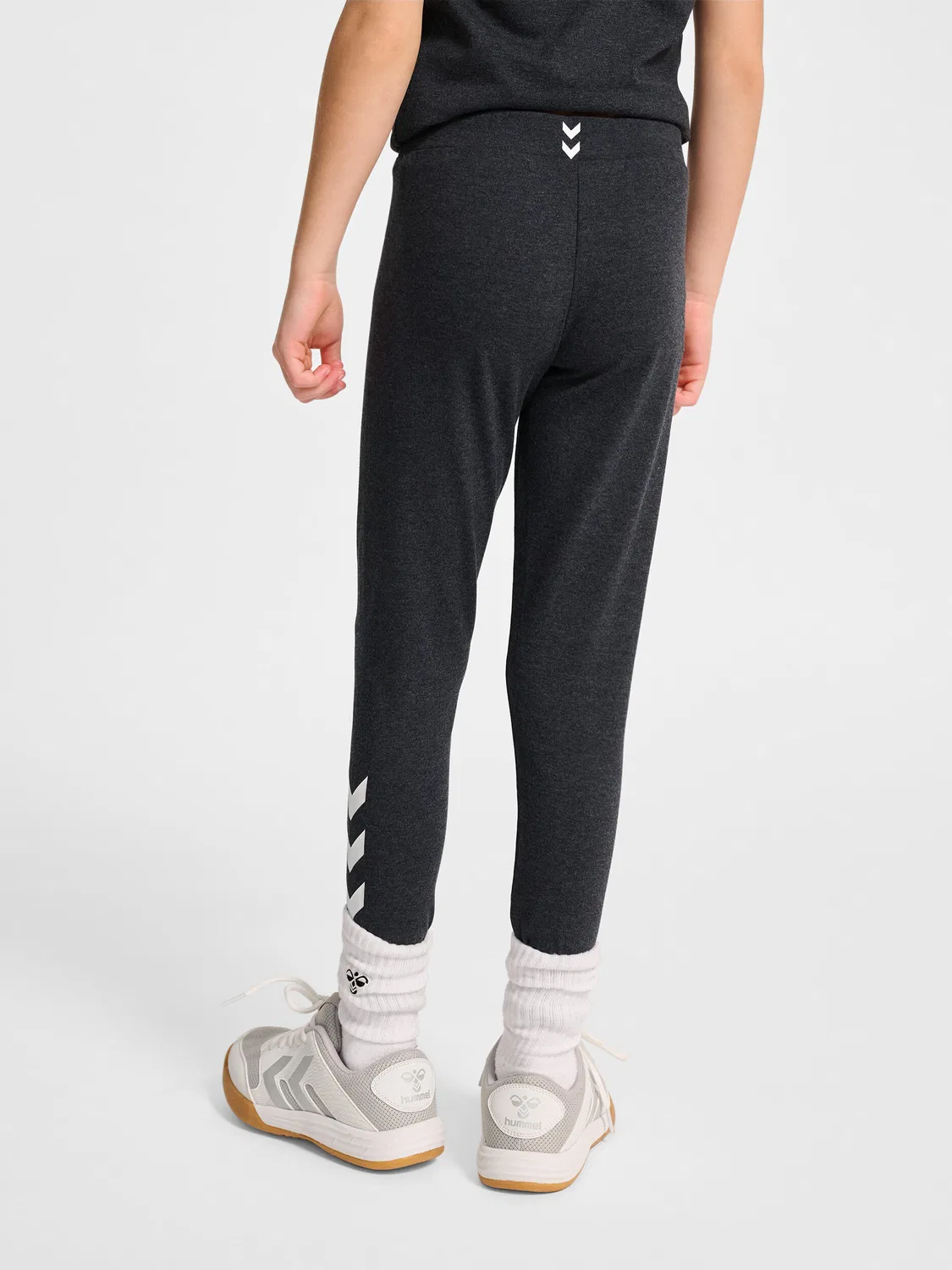 Детские леггинсы с логотипом Hmljr Logo Hummel, Черный — фото 3