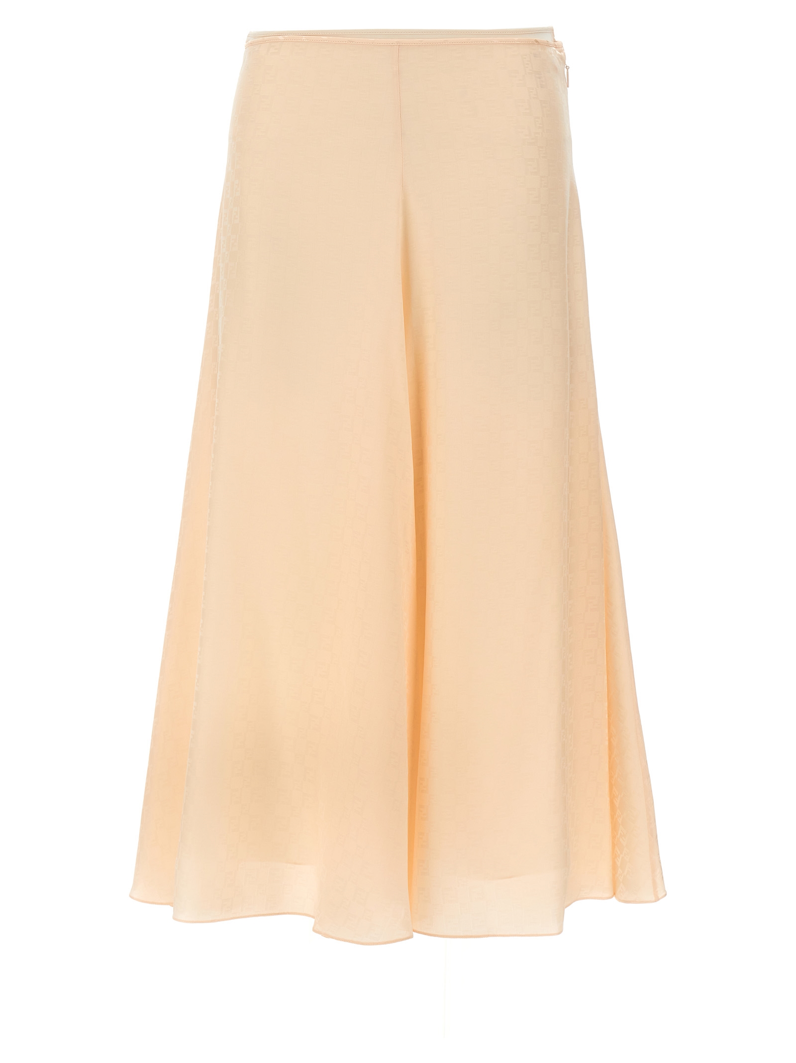 

Шелковая юбка FF FENDI, розовый