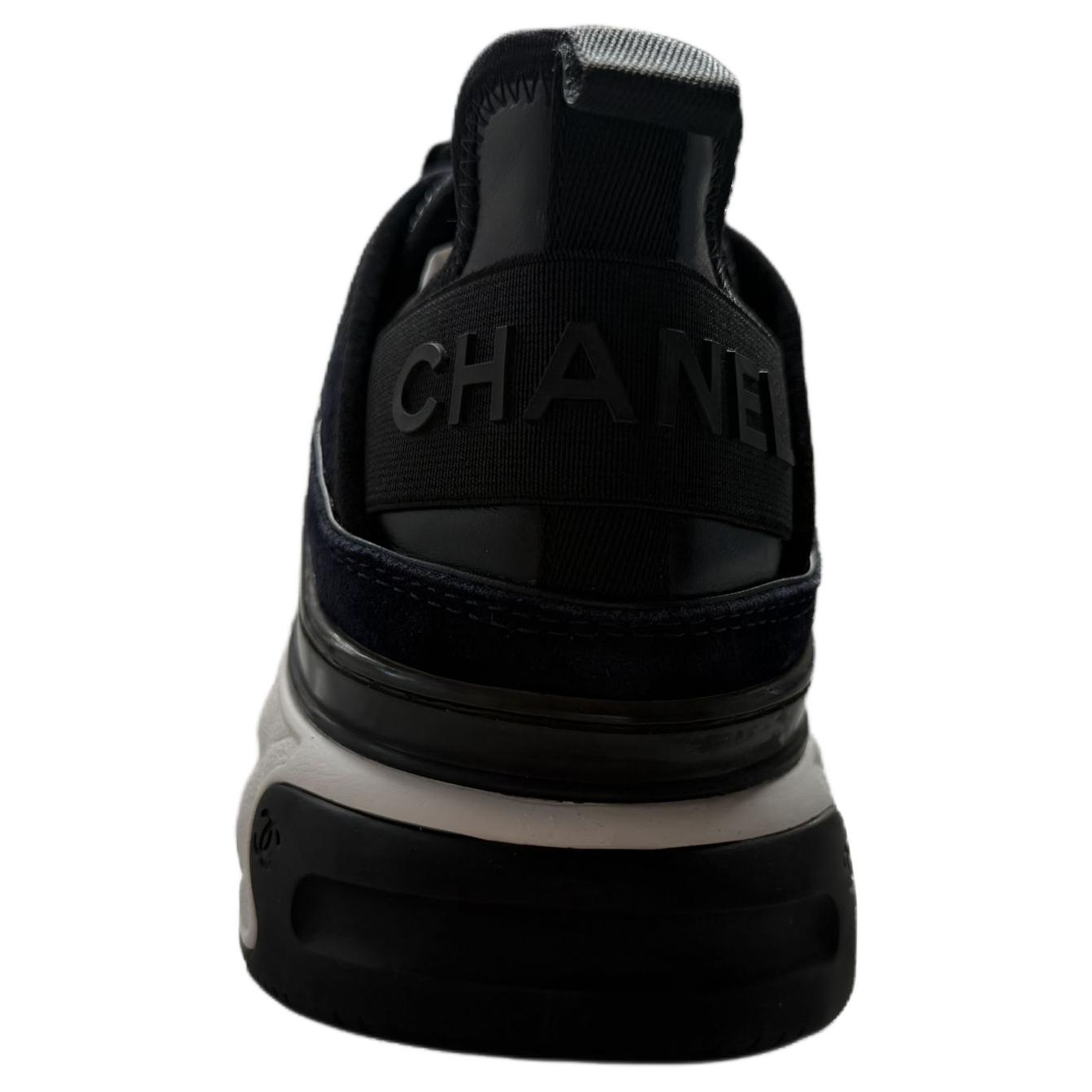 CHANEL Кожаные низкие кеды Casual Women's Blue — фото 4