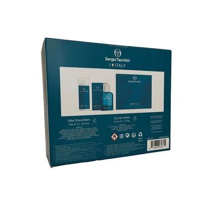 Набор для мужчин Sergio Tacchini I Love Italy, Eau De Toilette 50ml и After Shave Balm 100ml