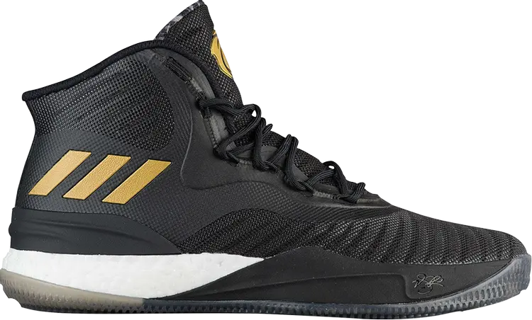 

Кроссовки Adidas D Rose 8 'Black Gold White', черный