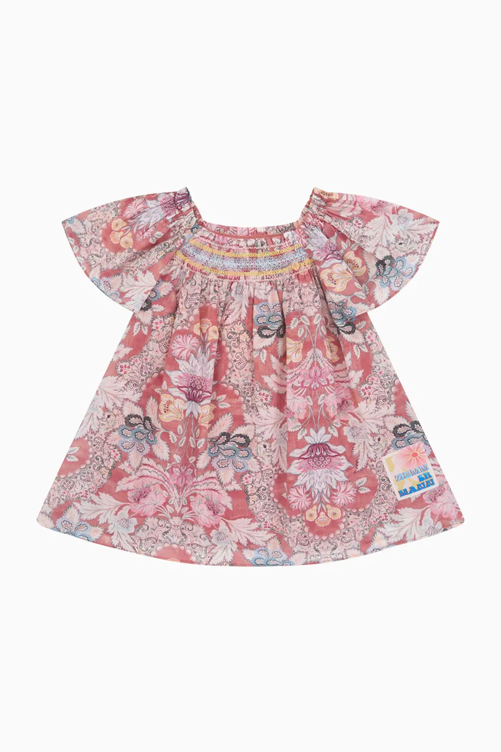 Платье с заниженной талией Daylight Smocked Zimmermann