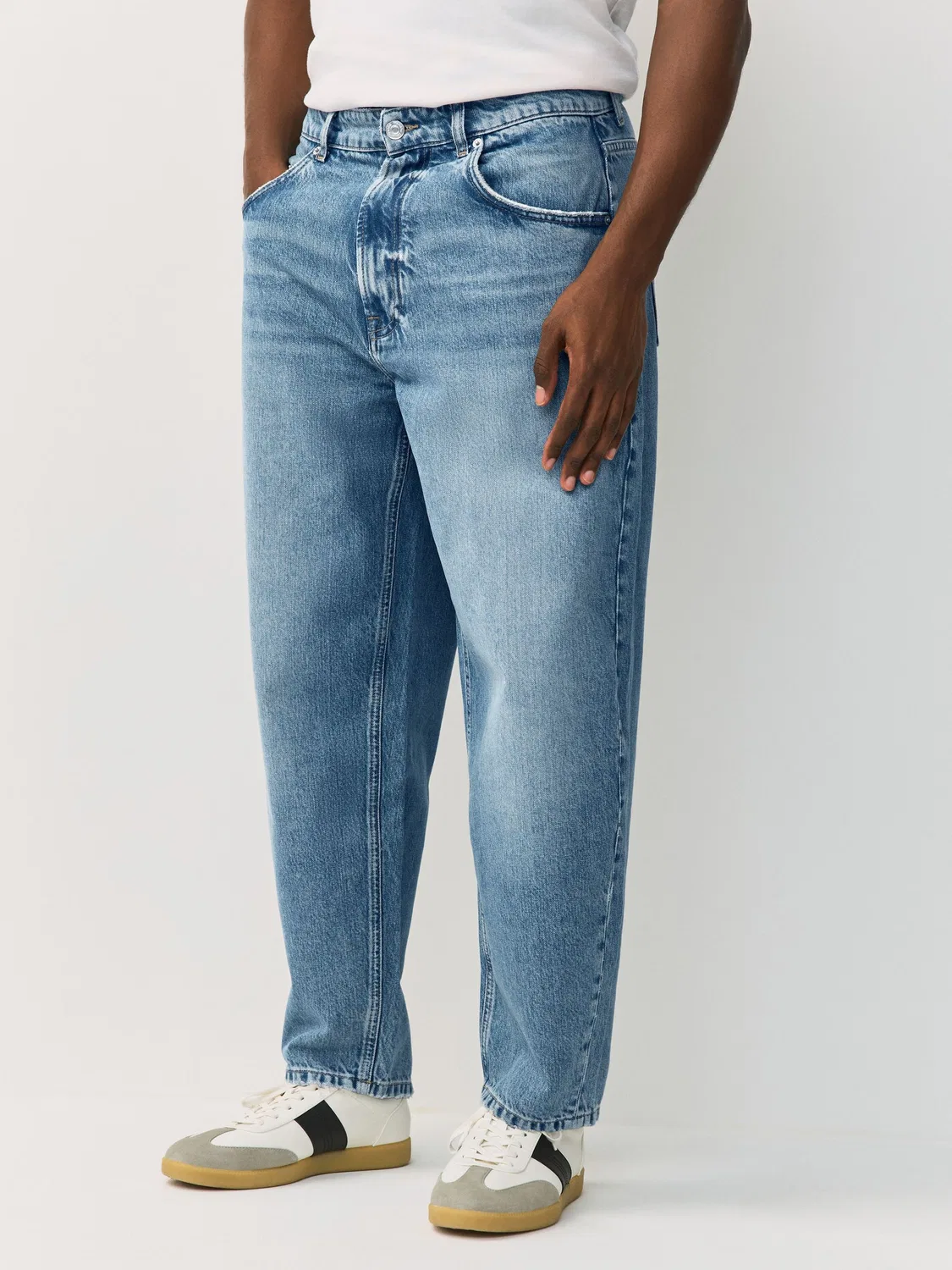 Джинсы свободного кроя Barrel Fit Next, Light Blue — фото 3