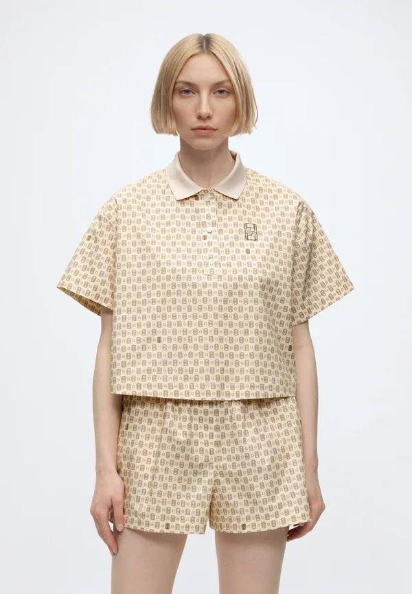 Футболка поло Lacoste, принт, однотонная