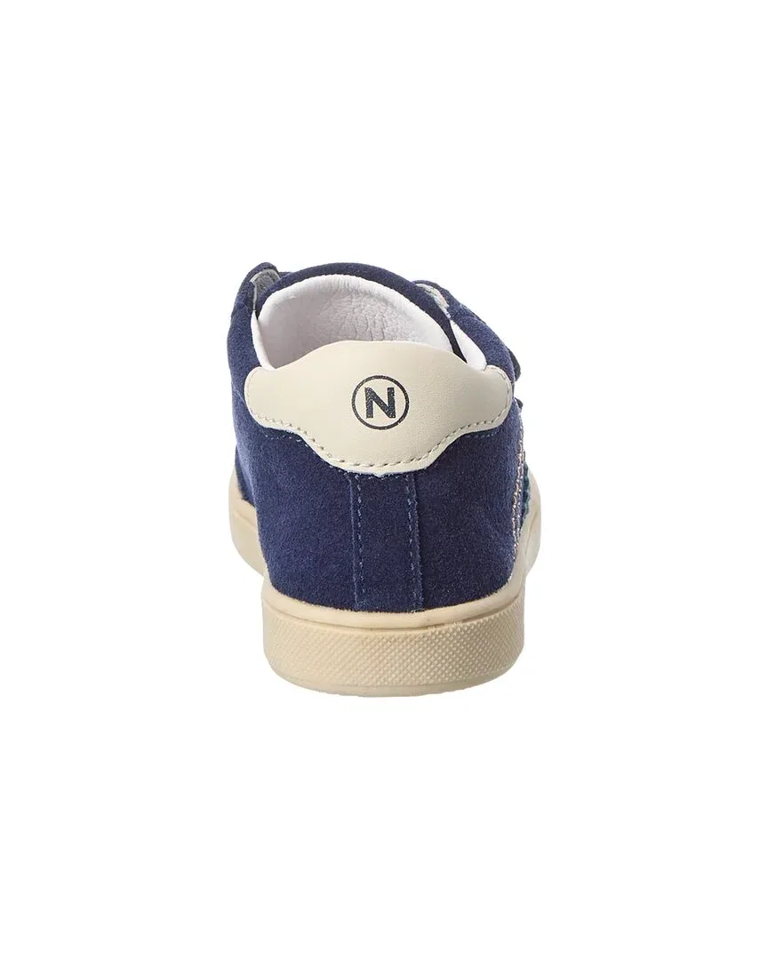 Детские кроссовки на липучках из замши Naturino Riby High Suede Sneaker, синий — фото 3
