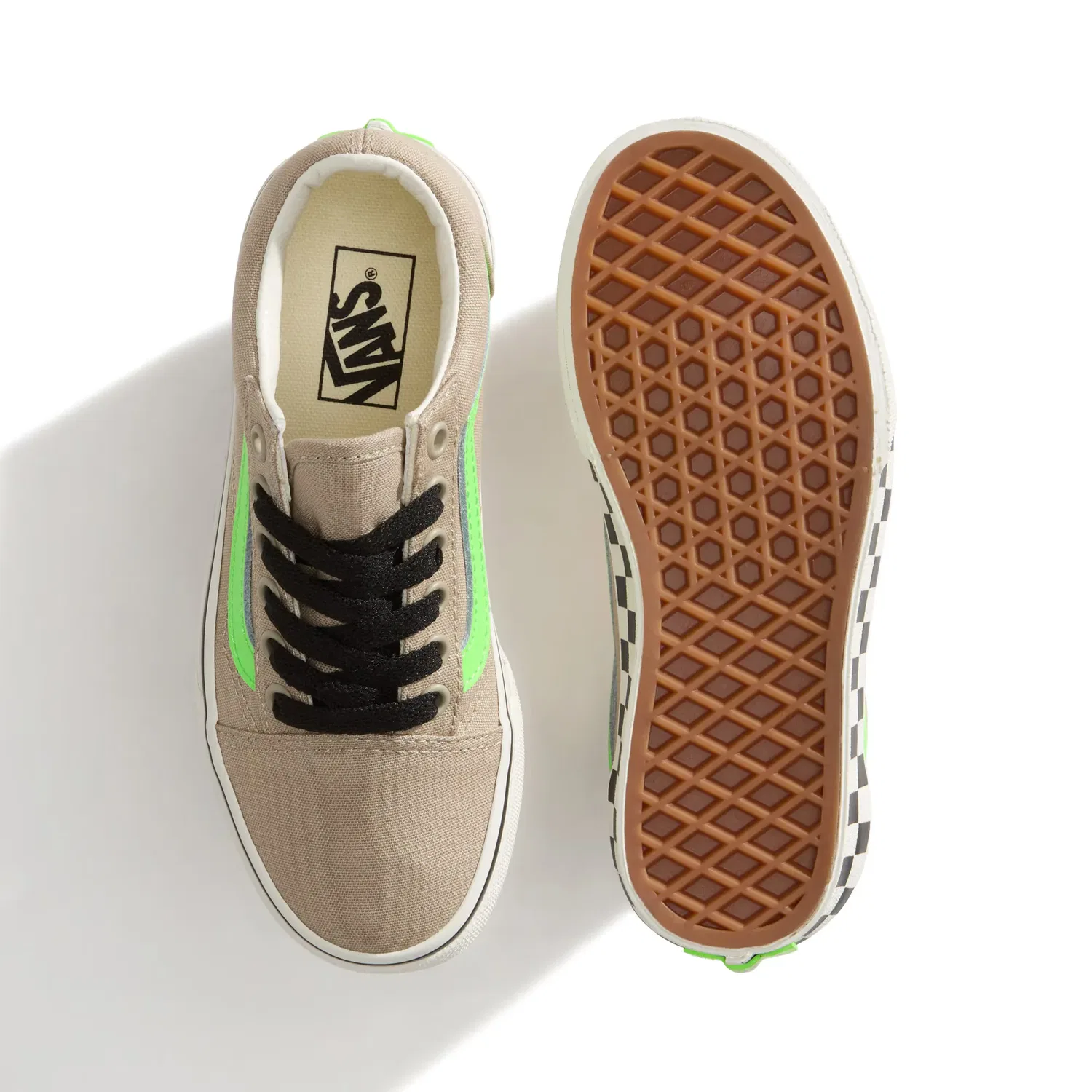 Детские кеды Old Skool Vans, Beige — фото 3