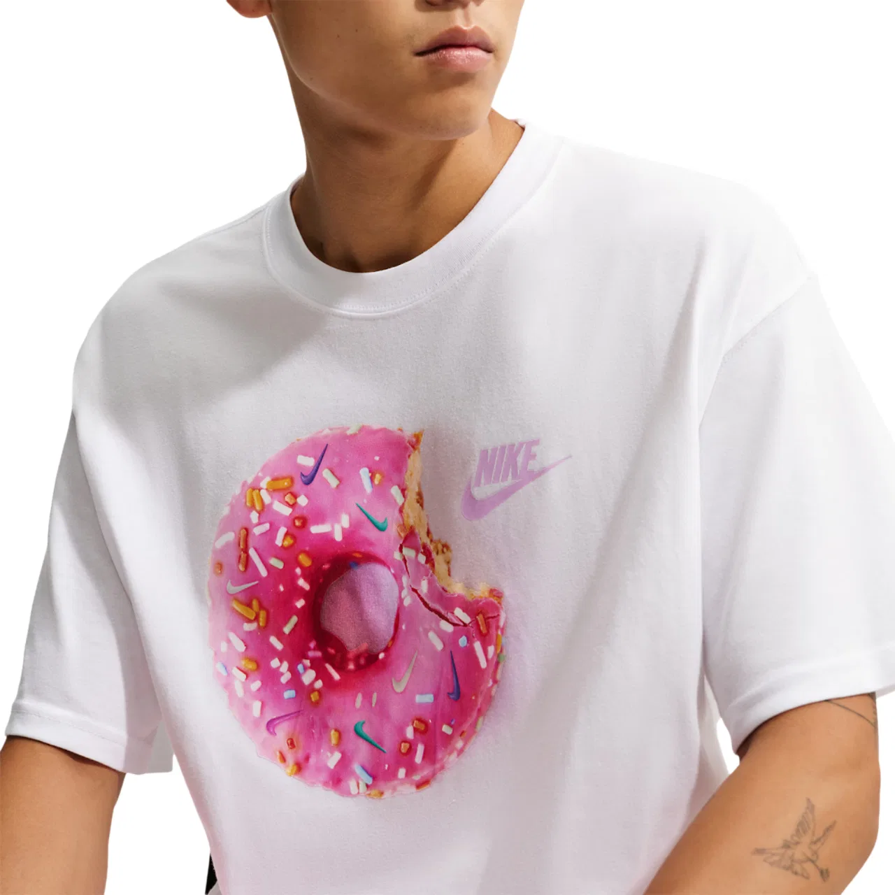 Мужская футболка с принтом Max90 Donut Nike, White — фото 3