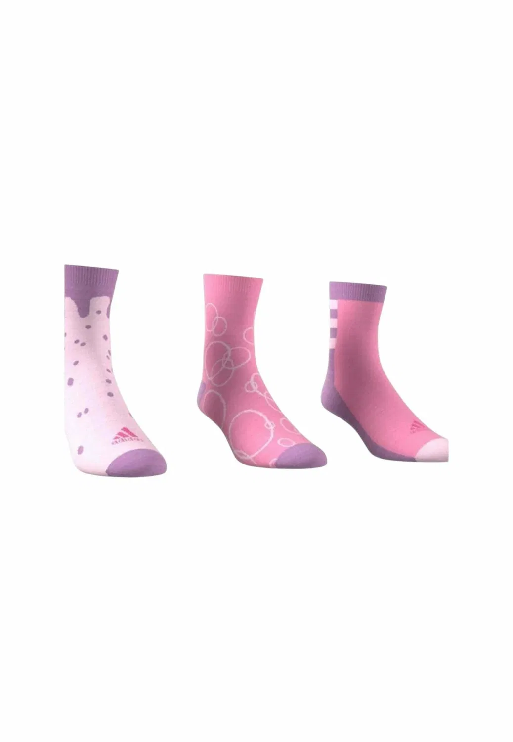 K grf 3pp - носки Adidas Sportswear, Light Pink — фото 3
