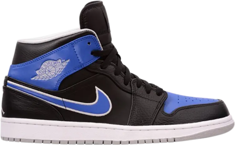 

Кроссовки Air Jordan 1 Mid Game Royal, черный