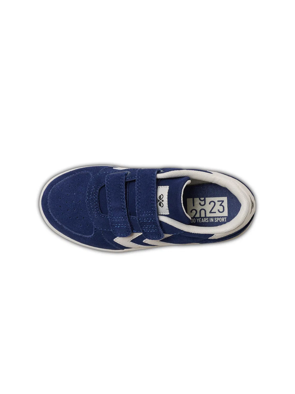 Детские кроссовки на липучке Victory Suede Hummel, Mitternachtsblau — фото 4