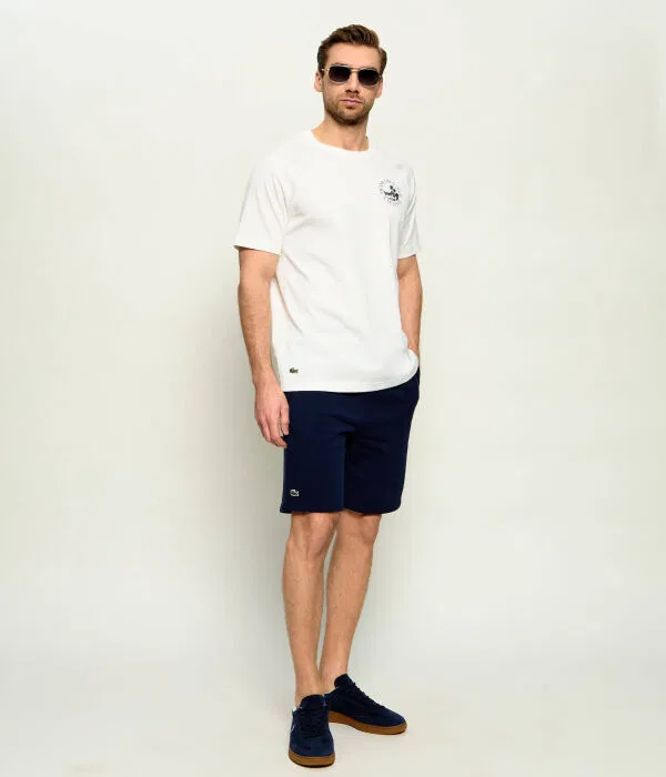 Мужские шорты хлопковые Lacoste, Blu Marino — фото 2