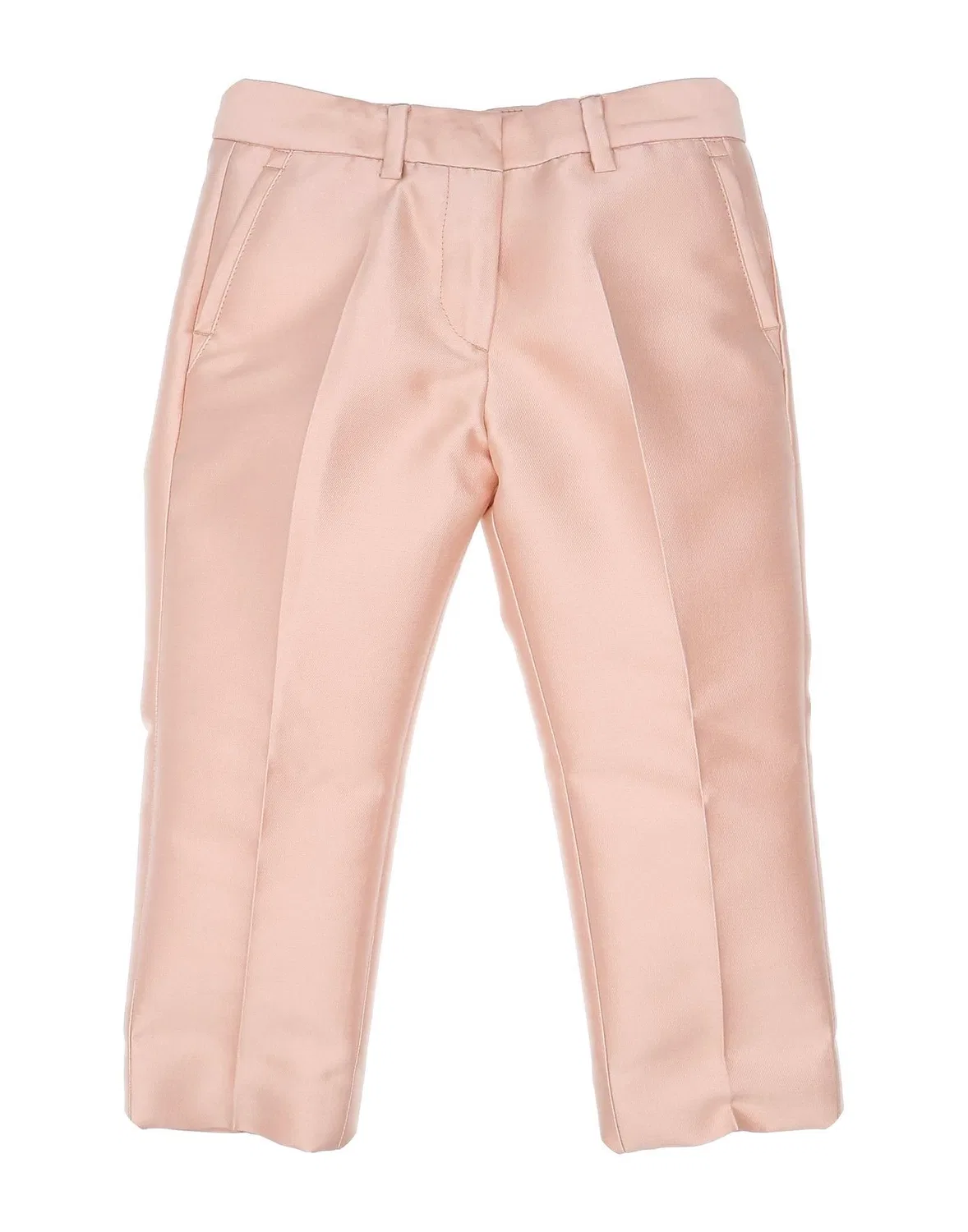 Детские брюки для девочек из твила с принтом Stella Mccartney Kids, розовый