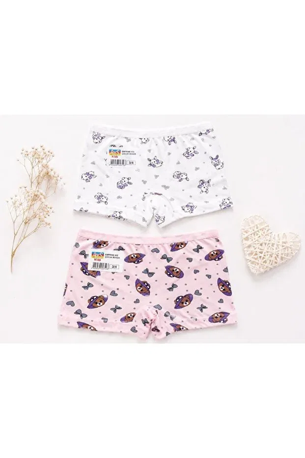 Детские боксеры для мальчиков хлопковые с принтом Ays Kids, White And Pink — фото 3
